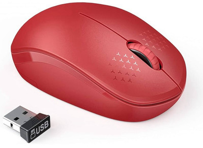 Wireless Mouse, 2.4G Noiseless Mouse with USB Receiver Portable Computer Mice