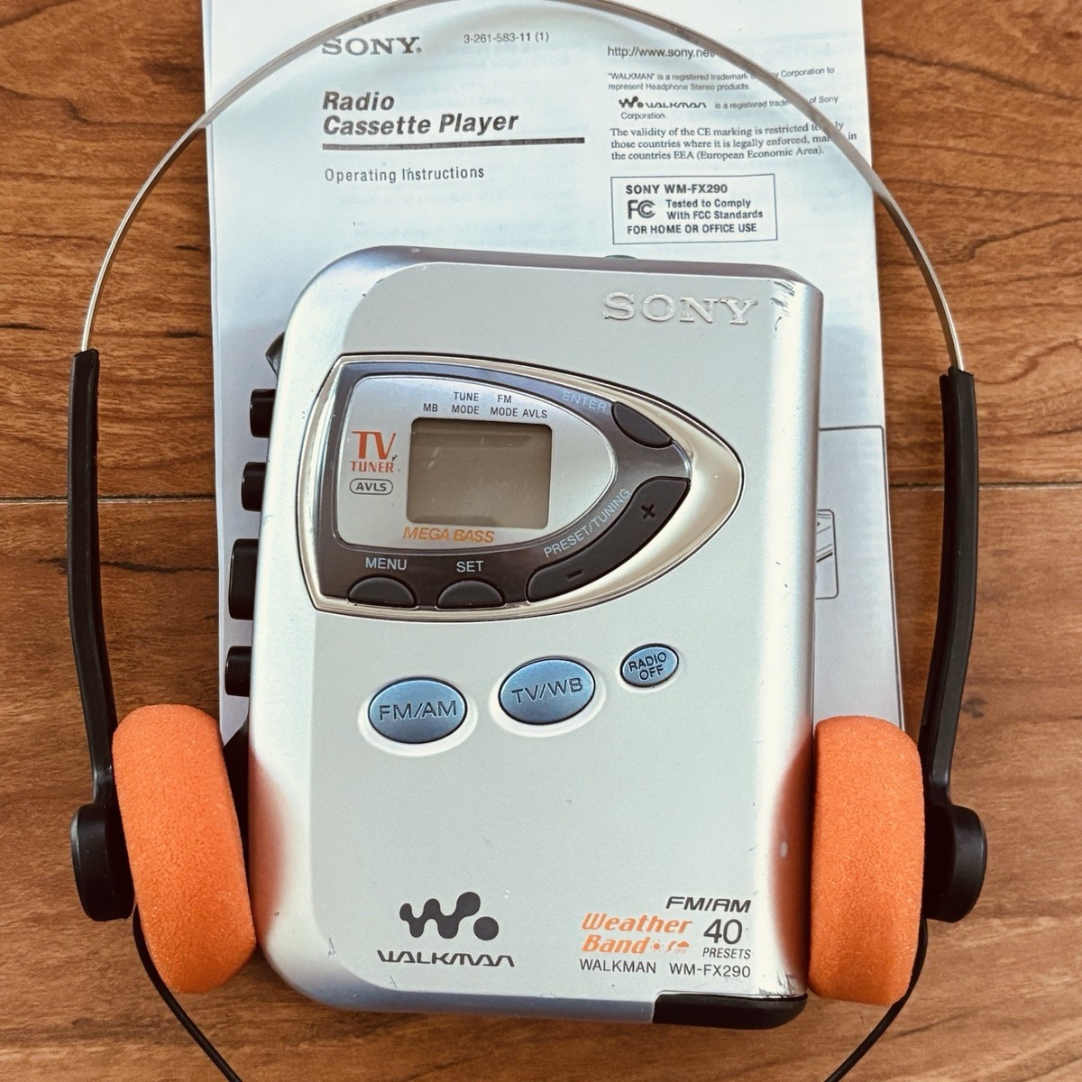 SONY Walkman WM-FX290 Cassette Player AM/FM Radio w/ New Belt  Reconditioned