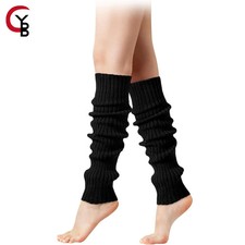 Leg Warmers for Women - Leg Warmers Ribbed Knitted Long Socks for Party Sports