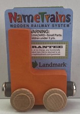 Maple Landmark Inc. 100122 NameTrains "L" Orange Wooden Letter Car
