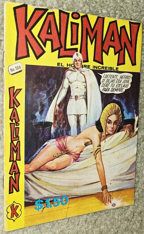 1 Rare VHTF Kaliman 506 MX 1975 Hombre Increíble Mexico Vintage Sexy Diamante - Image 3 of 4