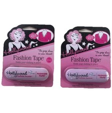 LOT OF 2 Hollywood Fashion Secrets Clear Tape 36 Count Double Sided