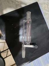 Kontes 24/40 Powder Addition Funnel  Graduated With PTFE Valve