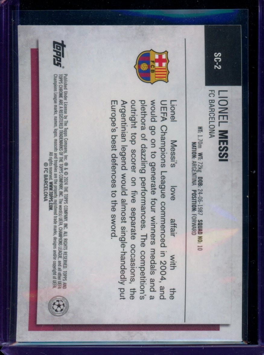 2023-24 Topps Chrome NSCC #SC-2 Lionel Messi view 2