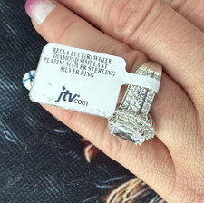  JTV Bella Luce White Diamond Simulant Platin...