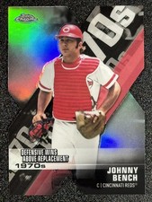 2020 Topps Chrome #DOD-6 Johnny Bench Decade of Dominance Die Cut