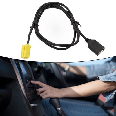 ABS Material Auto Audio Radio 6Pin AUX USB Kabel Buchse Port Verlängerung für