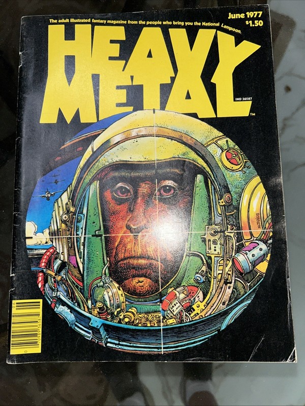 Heavy Metal Magazine Number 3 June 1977 Space Ape Moebius Robert E. Howard VG+