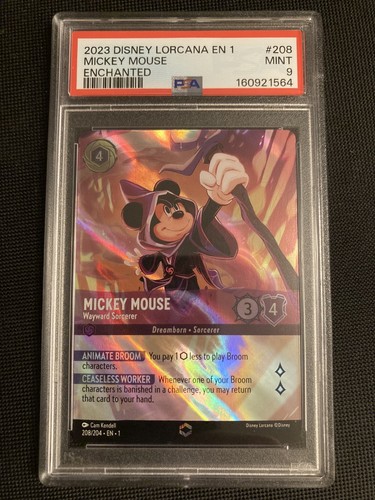 Mickey Mouse - Wayward Sorcerer graded PSA 9 for sale on eBay