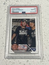 2023 Topps Series 1 New York Yankees Oswald Peraza RC Golden Mirror SSP - PSA 10
