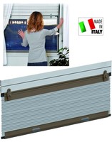 Zanzariera Alluminio HU-FIRMA Tapparella Up Marron 100X160 Cm