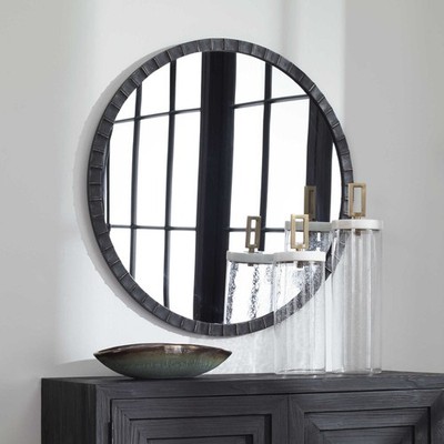 Uttermost 09702 Dandridge 34'' Diameter Transitional Circular - Distressed Matte