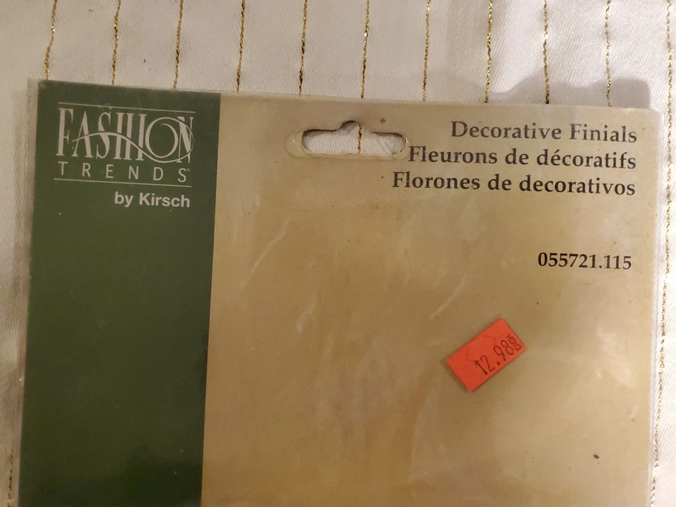 4 tendencias de moda de Kirsch en 2 paquetes acabados decorativos malva claro de 1-5/8 pulgadas Foto 4 de 4