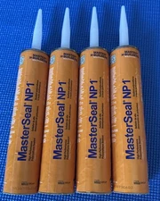 Masterseal Np1 Polyurethane Sealant  Lot Of 4 WHITE 10.1 Oz