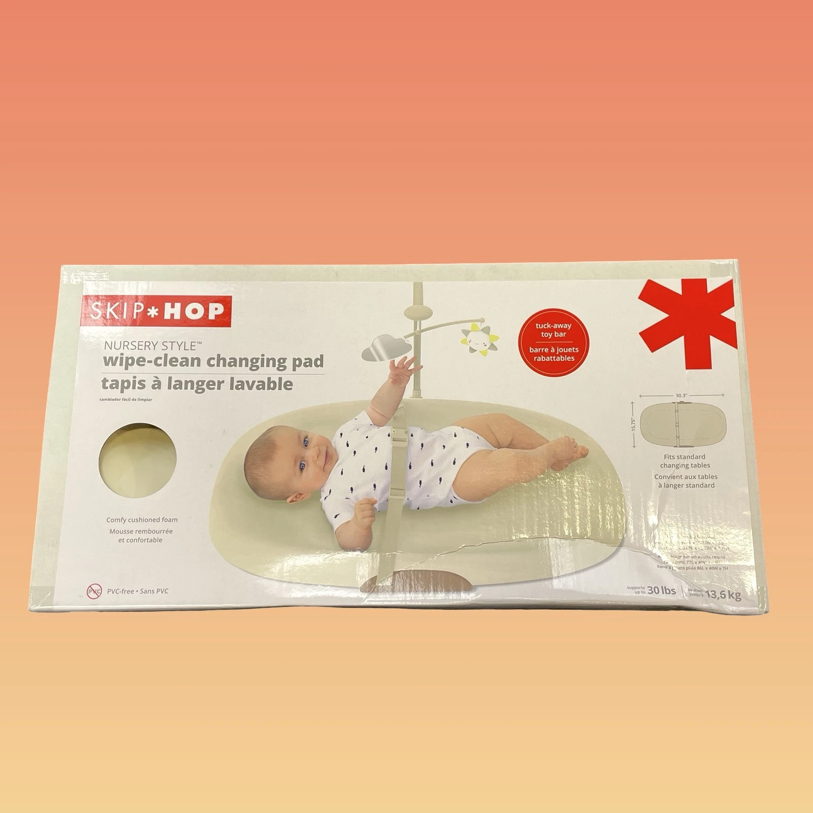 Skip Hop Wipe Clean Baby Changing Pad with Cushioned Foam - Oat #DB8745
Opens in a new window or tab