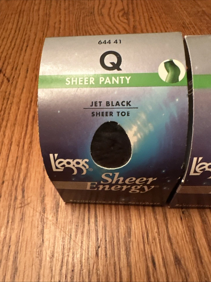 Pantimedias L’eggs Sheer Energy Queen 2 Azul Marino Puntera Transparente 1 Negro Jet Puntera Transparente Foto 2 de 4