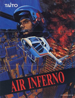 1990 TAITO AIR INFERNO VIDEO FLYER