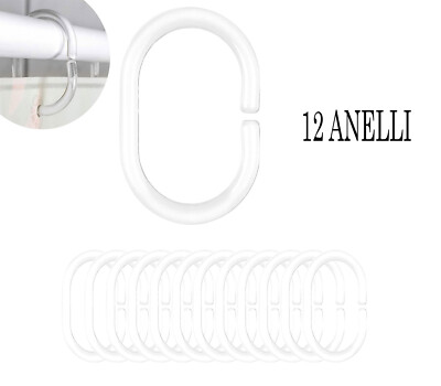 Sanilo Tenda Da Doccia Sandy 180 X 200 Cm, Tende Vasca Da Bagno, 12 Anelli Inclusi, Impermeabile, Effetto Anti-muffa - Foto 2