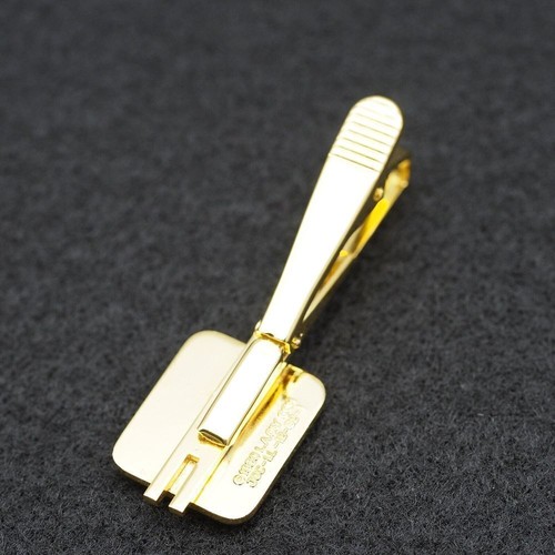 1980s Olympics Brother Gold Tie Clip + Box - Picture 10 of 12
