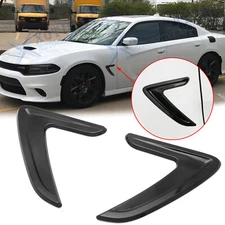 Sport Black Side Fender Air Flow Vent Decal Sticker For Dodge Charger Challenger