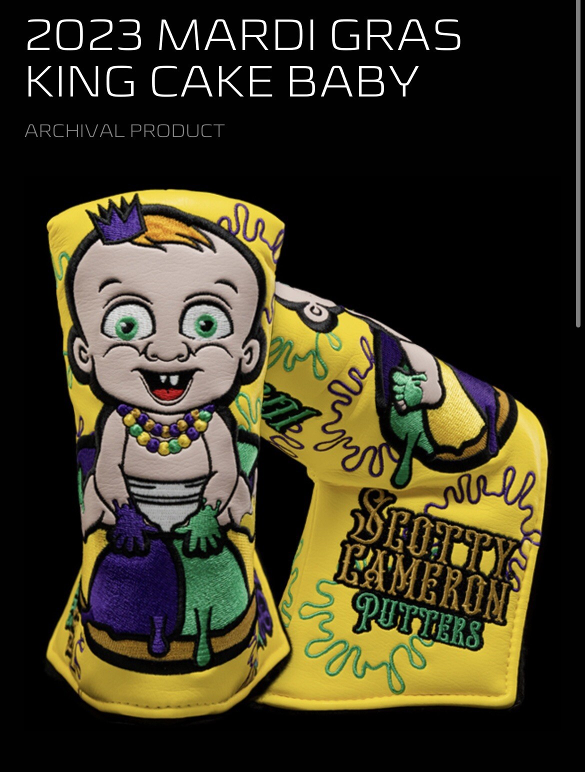 Headcover 2023 Mardi Gras King Cake Baby｜スポーツ