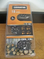3 NEW SUNGATOR SG-S62 62DL 18" CHAINSAW CHAIN FITS Craftsman, Ryobi, Homelite