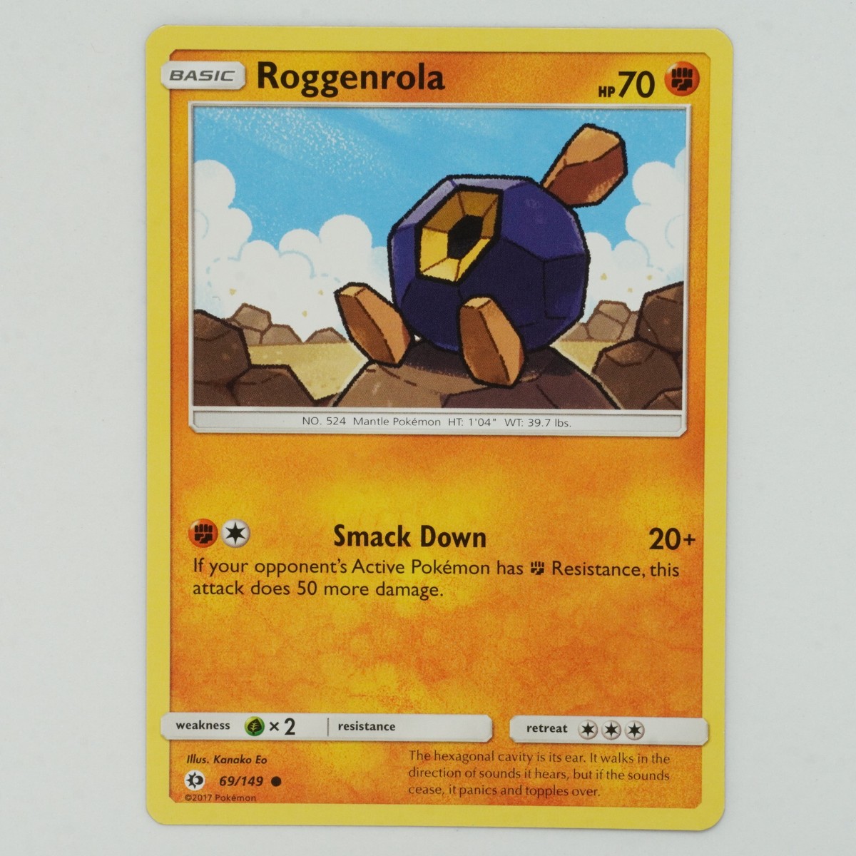 Roggenrola 69/149 Common Sun & Moon Pokemon Card | eBay