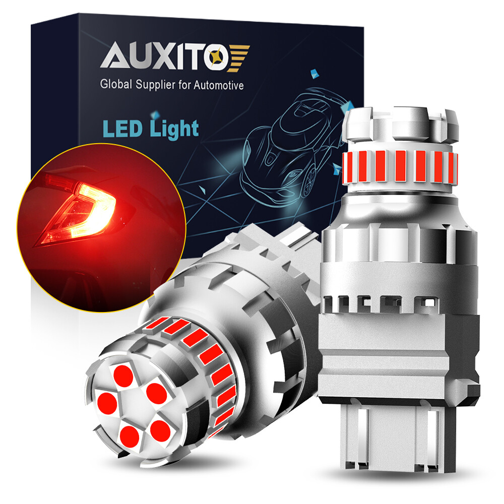 AUXITO 3157 3156 LED Strobe Brake Tail Light Blinker Bulb with Flashing 2F23