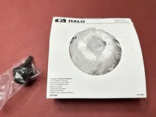 1 -Halo 78P, 6-Inch White Trim Ring & White Adjustable Eyeball With Light Socket