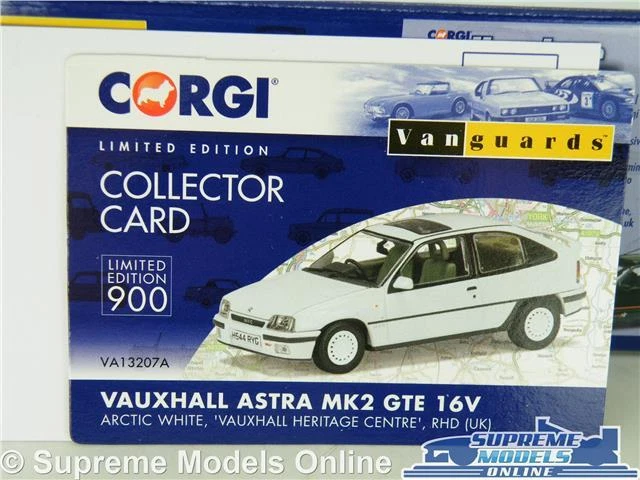 CORGI VAUXHALL ASTRA MODEL CAR MK2 GTE ARCTIC WHITE 1:43 VANGUARDS VA13207A K8 - Image 4 of 4