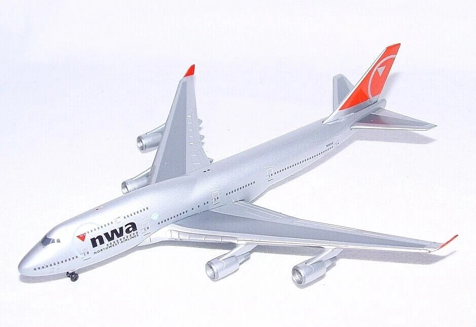 Navigator 1:400 BOEING 747 NWA "NORTHWEST AIRLINES" Passenger Plane MIB`98 RARE! - Image 4 of 4