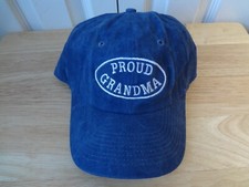 Proud Grandma Embroidered Adjustable Strapback Hat NWOT Nissin Cap OSFA Ladies