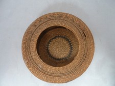 Native American Weave Basket Bowl. Nice Design. Approx 2.25" T & 6.25" D