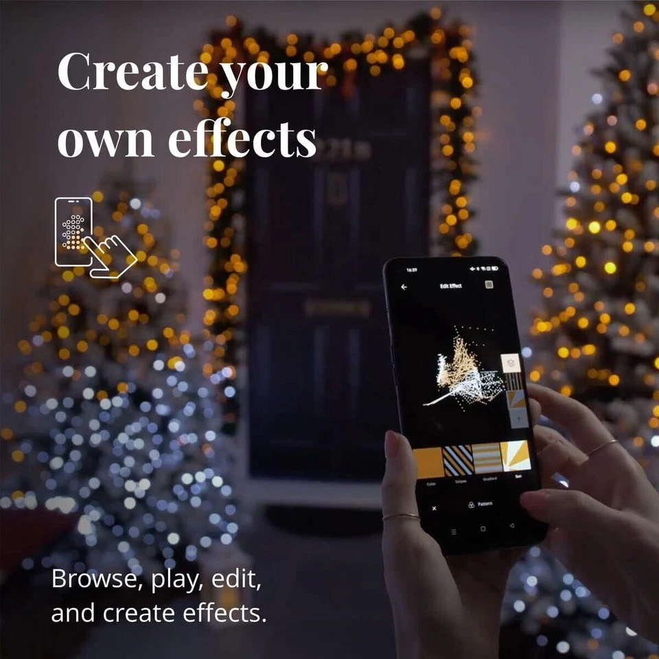 Árbol preiluminado Twinkly 7.5ft 250L 43M RGB - Ecomm-Caja abierta Foto 4 de 4