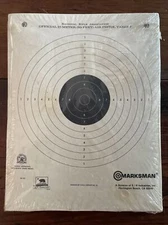 NRA 33ft Air Pistol Target - Vintage New Old Stock NOS - Marksman Brand