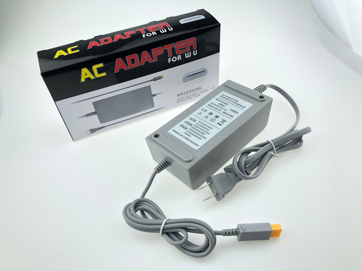 AC Adapter Power Supply Charger Cord Cable For Nintendo Wii U