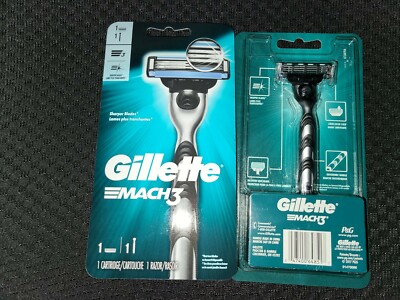 (2) Gillette Mach 3 Razors With 1 Razor Blade each 