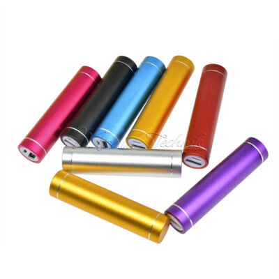 Multicolor Cylinder Power Bank Battery Shell 1x18650 Case With USB Charging Port