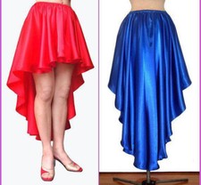 Satin High Low Skirt Asymmetric. Elastic waist. Ameynra design. All Sizes. New