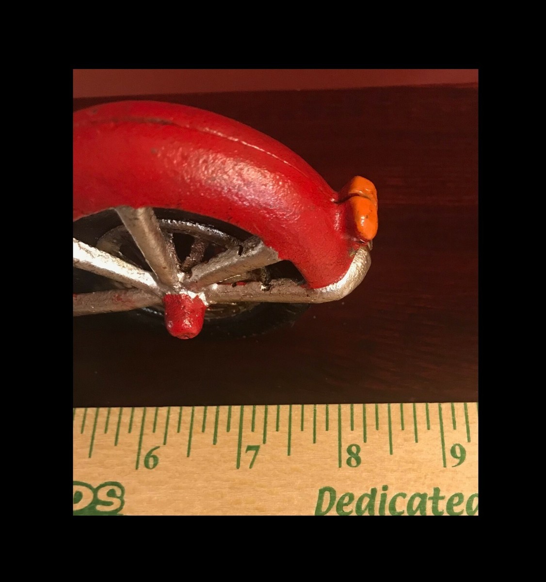 VINTAGE POPEYE THE SAILOR MAN ON MOTORCYCLE HAND PAINTED CAST IRON