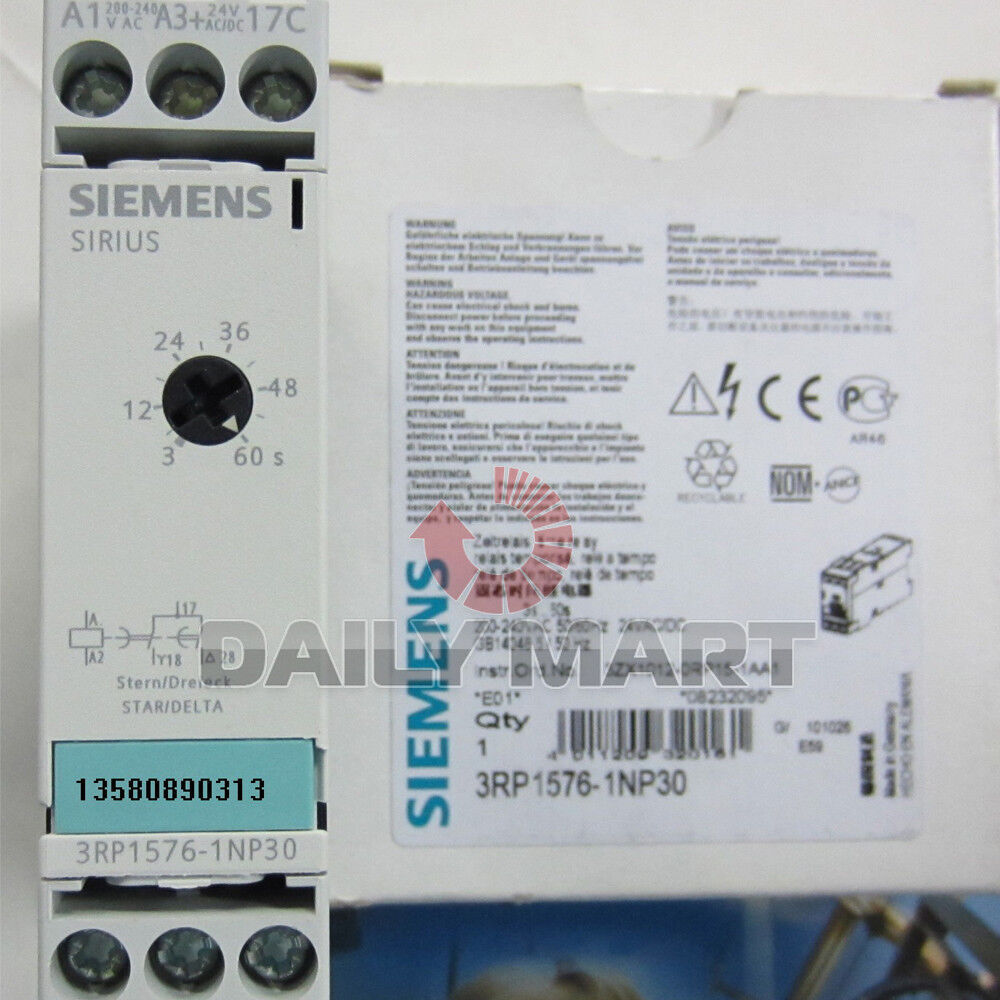 NEW 3RP1576-1NP30 Solid State PLC Timer Relay 12-240V AC/DC #W5  