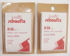 Hawid Schaufix Clear Stamp Mounts 31/50 Two Packs of 40 Large Eisenhower (m11)