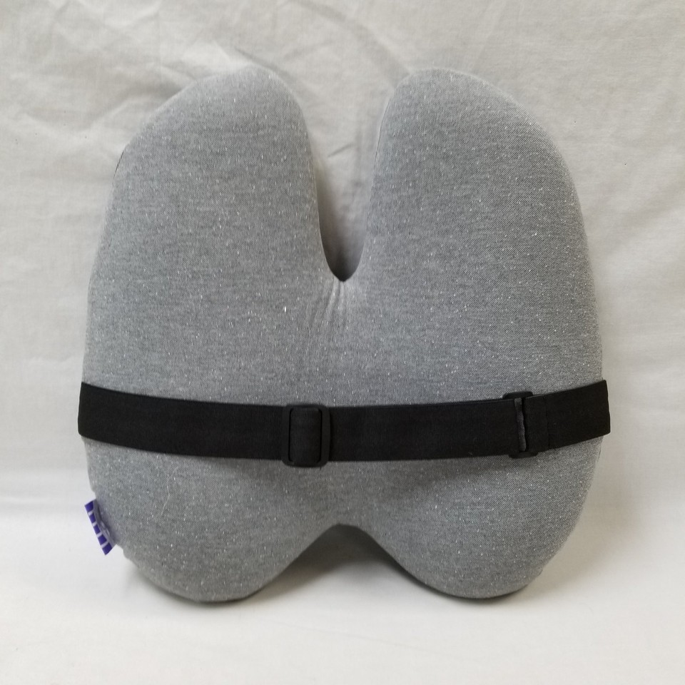 Cushion Lab Extra Dense Back Lumbar Pillow Ergonomic Firm Grey eBay