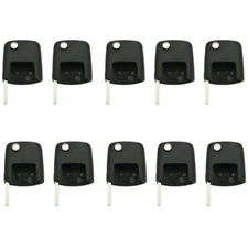 Remote Flip Key Case Shell Compatible with VW Square Head  Id 48 HU66 (10 Pack)