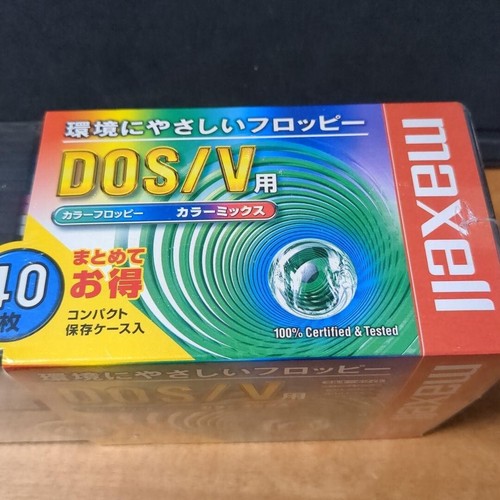 Maxell 3.5 inch floppy disks 40 pieces Windows DOS/V 2HD formatted Unopened #2 - Afbeelding 2 van 5