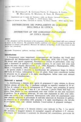 BAVESTRELLO G., CATANEO-VIETTI R., CERRANO C., LANZA S., MACCARONE M., MAGNINO