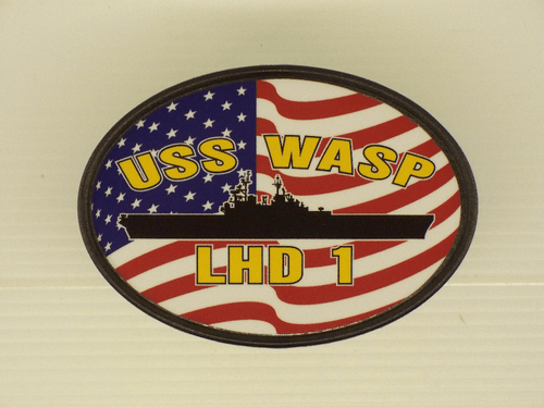 USS WASP LHD 1 Cubierta de enganche Militar USN U S Marina - Imagen 2 de 4