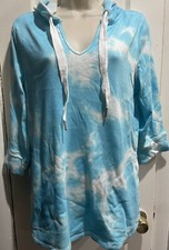 Belle Beach by Kim Gravel Women's Soft French Terry Hoodie XS Free Shipping NIP