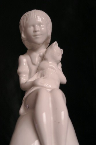Spode Figurine Rebecca Girl with cat by Pauline Shone - 第 3/5 張圖片