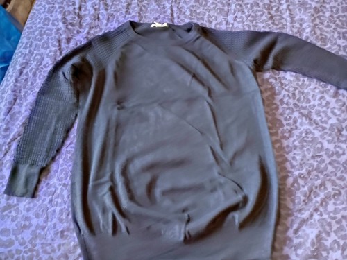 H&M Maternity Black Knitted Top UK Size: Large